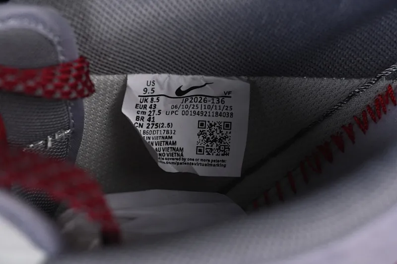 All Categories Nk Air Force 1 Air Force Series Nk Air Force 1 Low Air Force Low Nike Air Force 1'07 Low Year of the Horse Limited Edition Gray and Red Contrast Color Air Force 1 Low-top Casual Sneakers JP2026-136